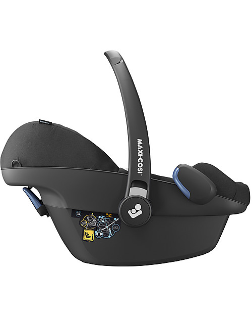 Maxi Cosi Seggiolino Auto Pebble Pro - Nero Essential - 0-12 mesi - Sicurezza i-Size Seggiolini Auto Gruppo 0+/1