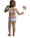 Meia Pata Costume Bikini Bambina - Fiori - con Volant Costumi Due Pezzi