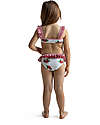 Meia Pata Costume Bikini Bambina - Lamponi - con Volant Costumi Due Pezzi