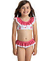 Meia Pata Costume Bikini - Fragole - con Fiocco e Volant Costumi Due Pezzi