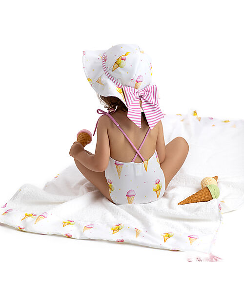 Meia Pata Costume da Bagno Intero Mezcala - Gelati - con Fiocchi Costumi Interi