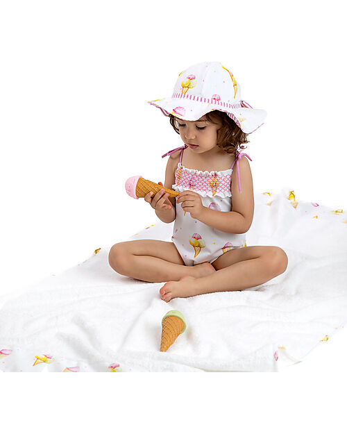 Meia Pata Costume da Bagno Intero Mezcala - Gelati - con Fiocchi Costumi Interi