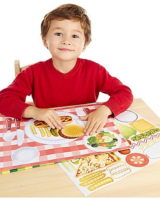 Melissa & Doug Album con Adesivi Riutilizzabili - Crea le tue ricette preferite - 225+ Adesivi Adesivi e Timbri