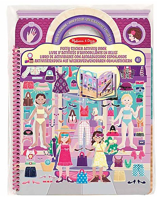 Melissa & Doug Album Deluxe con Adesivi in Rilievo - Crea il tuo Stile - 196 Adesivi Adesivi e Timbri