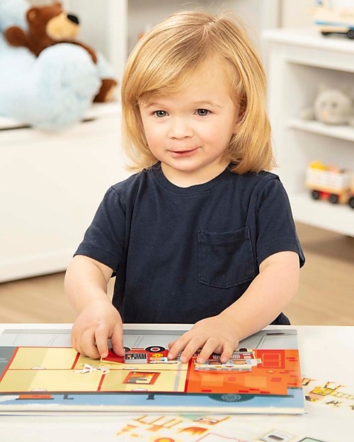 Melissa & Doug Album di Figurine Riutilizzabili - La mia città - Con oltre 200 adesivi! Giochi Creativi