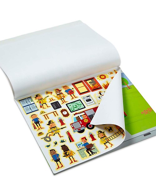 Melissa & Doug Album di Figurine Riutilizzabili - La mia città - Con oltre 200 adesivi! Giochi Creativi