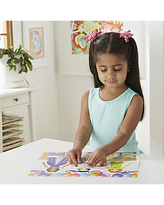 Melissa & Doug Album di Figurine Riutilizzabili, Vestiamo gli amici - Con oltre 165 figurine! Giochi Creativi