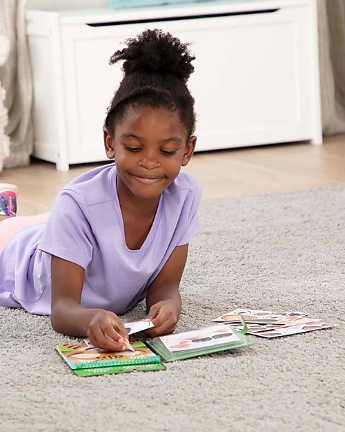 Melissa & Doug Blocchetto con Sticker Cuccioli - Crea le tue facce preferite - 65 Sticker Riutilizzabili Adesivi e Timbri