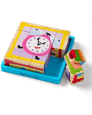 Melissa & Doug Blue's Clues & You - Puzzle con Cubi in Legno - 6 Scene! Puzzle