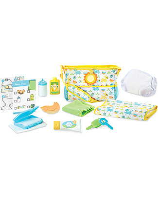 Melissa & Doug Borsa Cambio per Bambole Mine To Love - Include 17 pezzi! Accessori Bambole