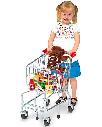 Melissa & Doug Carrello della Spesa Giocattolo - 3-8 anni Far finta di