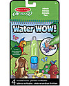 Melissa & Doug Cartoncini Magici da Colorare - Animali - 4 cartoncini con penna ad acqua ricaricabile! Disegnare e Colorare