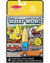 Melissa & Doug Cartoncini Magici da Colorare - Mezzi di Trasporto - 4 cartoncini con penna ad acqua ricaricabile! Disegnare e Colorare