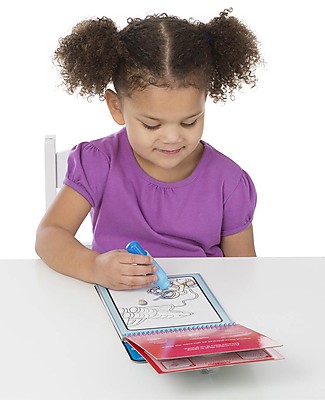 Melissa & Doug Cartoncini Magici da Colorare Water Wow - Avventura - 4 Cartoncini con penna ad acqua ricaricabile! Colorare