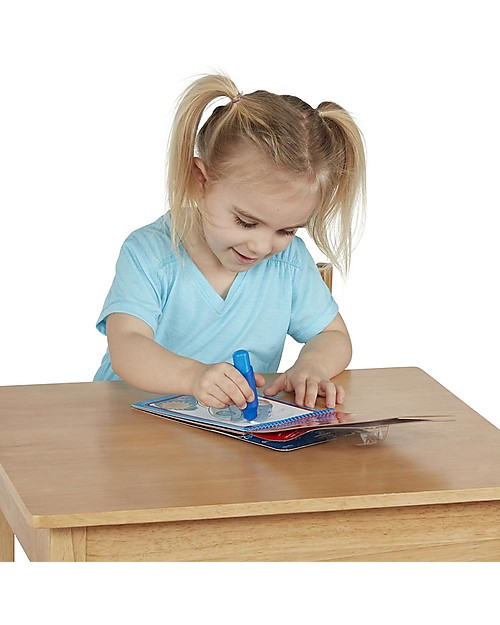 Melissa & Doug Cartoncini Magici da Colorare Water Wow - Spazio - 4 Cartoncini con penna ad acqua ricaricabile! Disegnare e Colorare