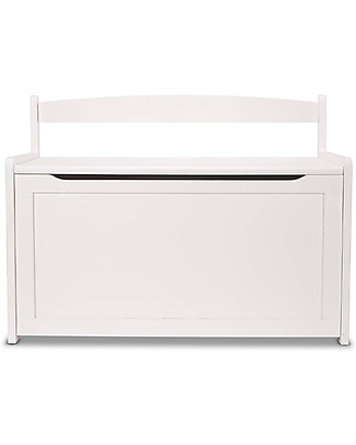 Melissa & Doug Cassapanca Giocattoli per Cameretta in Legno - Bianco - 83x48x61 cm Contenitori Porta Giochi_