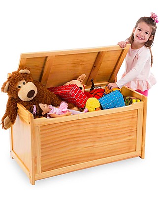 Melissa & Doug Cassapanca Giocattoli per Cameretta in Legno - Miele - 83x48x61 cm Panche