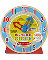 Melissa & Doug Che ora è? - Orologio in legno per imparare a leggere l’ora! Giochi Creativi