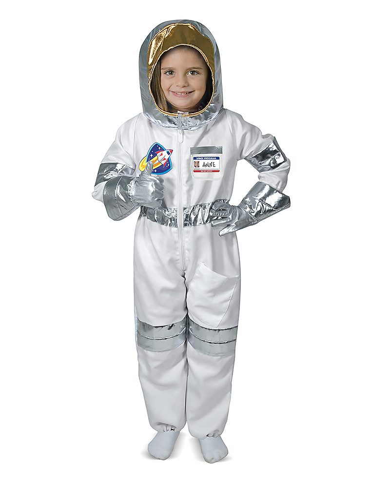 TacobearTacobear Costume Astronauta Bambino con Casco Astronauta Giochi di Ruolo Costumi Halloween Gioco Astronauta Compleanno Cosplay Costume per Bambini Marca S, 5-7 Anni 