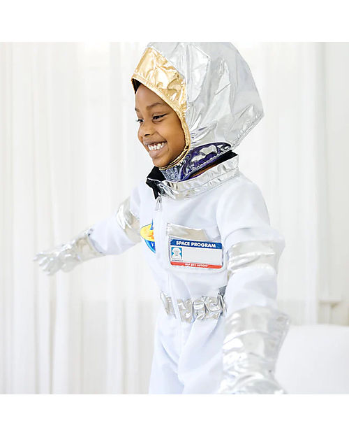 Melissa & Doug Costume da astronauta - Con guanti spaziali ed elmetto!  unisex (bambini)