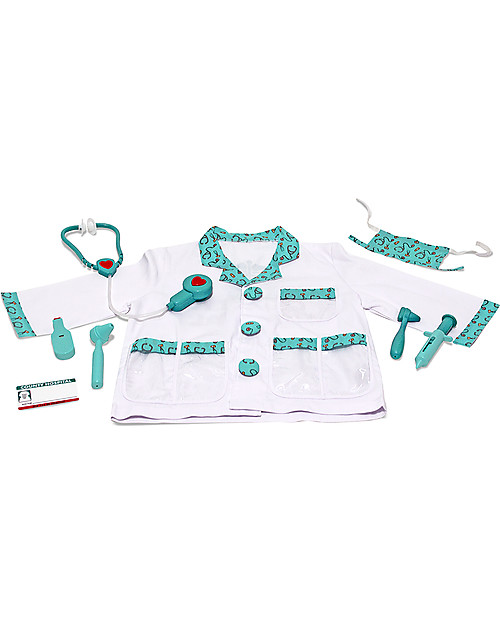 Melissa & Doug Costume da Dottore - Perfetto per Carnevale e feste in maschera! Giochi Creativi