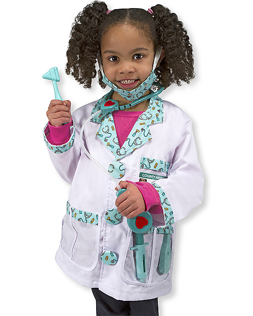Melissa & Doug Costume da Dottore - Perfetto per Carnevale e feste in maschera! Giochi Creativi