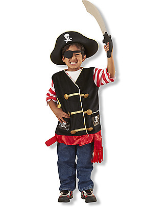 Melissa & Doug Costume da Pirata - Perfetto per Carnevale e feste in maschera! Giochi Creativi