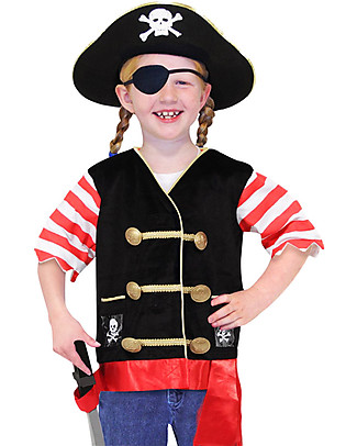 Melissa & Doug Costume da Pirata - Perfetto per Carnevale e feste in maschera! Giochi Creativi