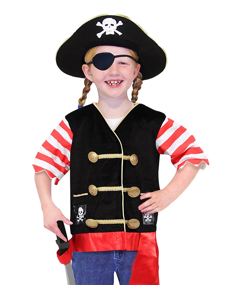 Melissa & Doug Costume da Pirata - Perfetto per Carnevale e feste