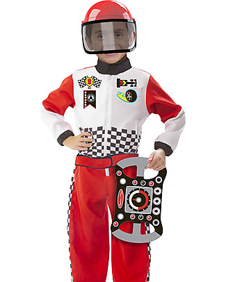 Melissa & Doug Costume Pilota di Formula 1 Travestimenti