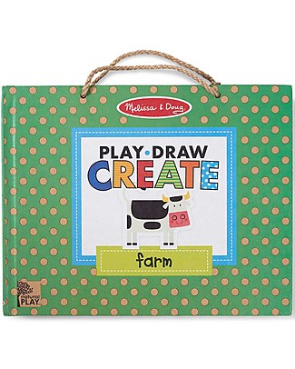 Melissa & Doug Disegno Riutilizzabile e Kit di Magneti - Fattoria Giochi Da Tavolo