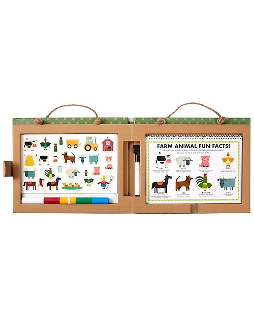 Melissa & Doug Disegno Riutilizzabile e Kit di Magneti - in Lingua Inglese - Fattoria Disegnare e Colorare