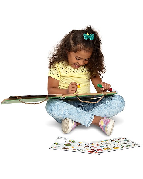 Melissa & Doug Disegno Riutilizzabile e Kit di Magneti - in Lingua Inglese - Fattoria Disegnare e Colorare