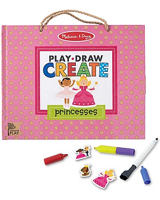 Melissa & Doug Disegno Riutilizzabile e Kit di Magneti - in Lingua Inglese - Principessa Giochi da Tavolo