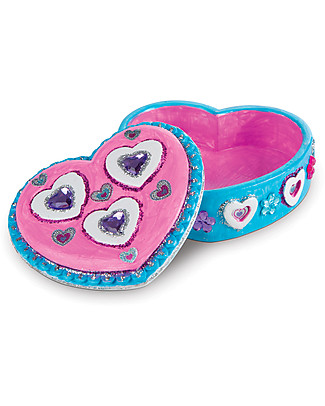 Melissa & Doug DIY Favourite Things Set, Scatoline in Legno e Salvadanaio da Decorare - Molti pezzi, ideale per le feste! Kit Fai Da Te