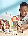 Melissa & Doug Fattoria in Legno Trasportabile con Chiavistelli - Animali Inclusi! Animali in Legno