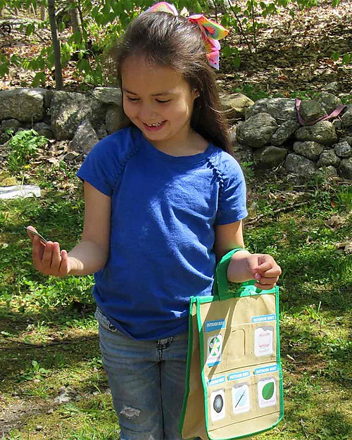 Melissa & Doug Gioco Caccia al Tesoro in Lingua Inglese - Indoor/Outdoor - Esploriamo! Giochi da Esterno_