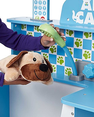 Melissa & Doug Gioco di Attività - Clinica Veterinaria e Toelettatura Peluche Far finta di