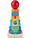 Melissa & Doug Gioco Educativo in Legno Anelli da Impilare Arcobaleno Incastri in Legno
