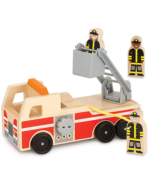 Melissa & Doug Gioco in Legno Camioncino dei Pompieri Macchine e Trenini  in Legno
