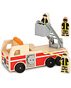 Melissa & Doug Gioco in Legno Camioncino dei Pompieri Macchine e Trenini  in Legno
