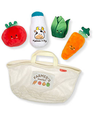 Melissa & Doug Gioco Multisensoriale - Fill & Spill - con Borsa della Spesa - 5 pezzi Far finta di