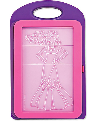 Melissa & Doug Kit Stilista di Moda - Include 4 Matite Colorate - 14 Pezzi - Ideale anche in viaggio! Kit Fai Da Te