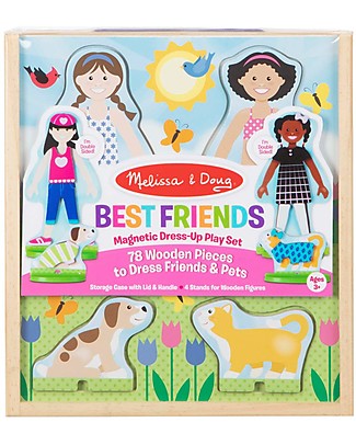 Melissa & Doug Migliori Amiche - Vestiti Magnetici da Combinare - Ottima Idea Regalo! Giochi Magnetici