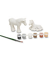 Melissa & Doug Mini Cavalli da Dipingere - Con due cavalli + colori e pennello! Disegnare e Colorare