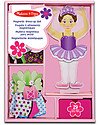 Melissa & Doug Nina Ballerina - Bambola in Legno con Vestiti Magnetizzati Giochi Magnetici