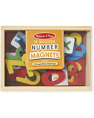 Melissa & Doug Numeri Magnetici in Legno - Per imparare a contare! Construzioni In Legno