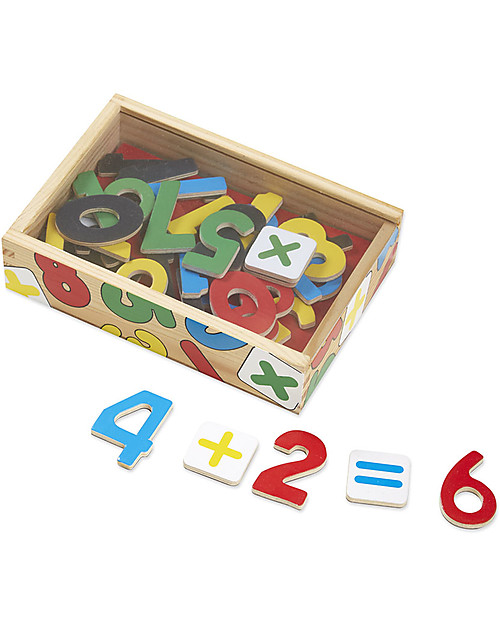 Melissa & Doug Numeri Magnetici in Legno - Per imparare a contare! Giochi STEM