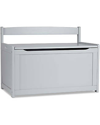 Melissa & Doug OUTLET - Cassapanca Giocattoli per Cameretta in Legno - Grigio - 83x48x61 cm - Pezzo di Showroom Contenitori Porta Giochi