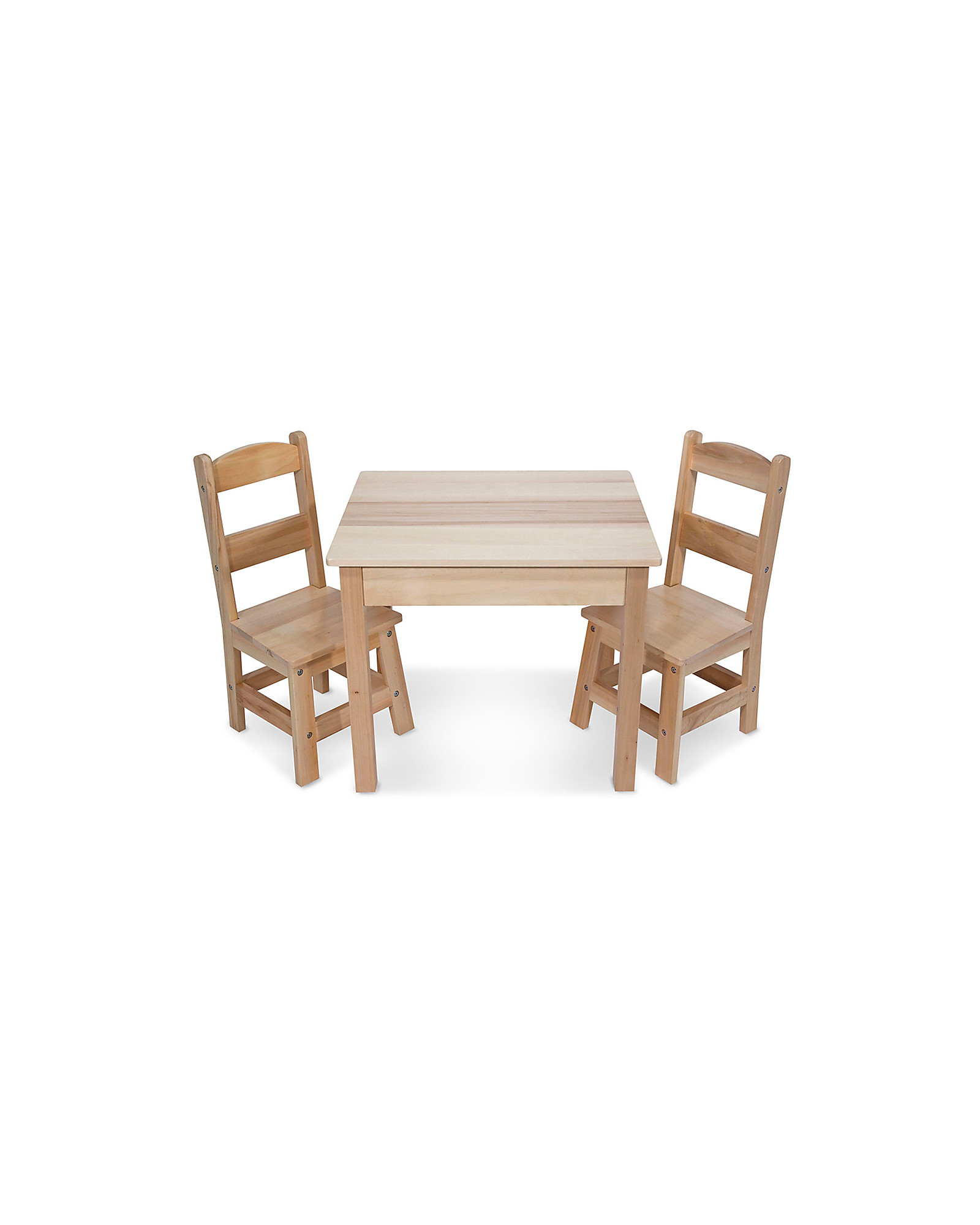 Set tavolo e sedie per bambini, terracotta, 2 posti l sweeek